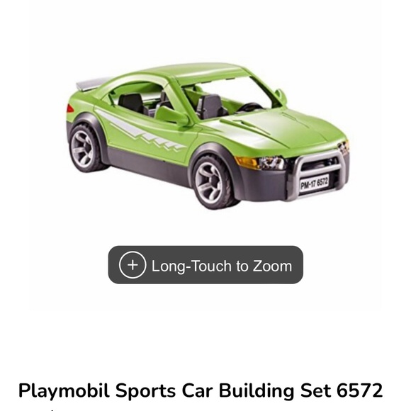 NIB NEW playmobil 6572 add on series, green sports car - Picture 1 of 3